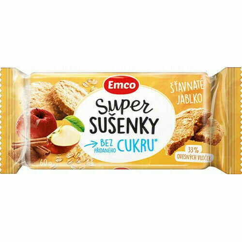 EMCO Super sušenky šťavnaté jablko 60g porovnat ceny