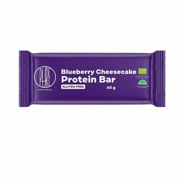 BrainMax Pure Proteinová tyčinka Borůvkový cheesecake BIO 60 g porovnat ceny