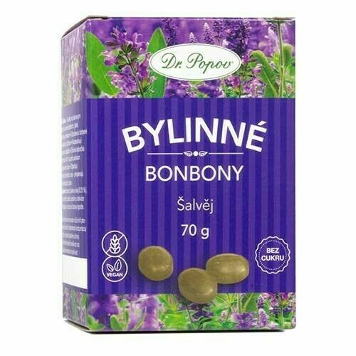 Dr.Popov Bonbony Šalvěj 70g porovnat ceny