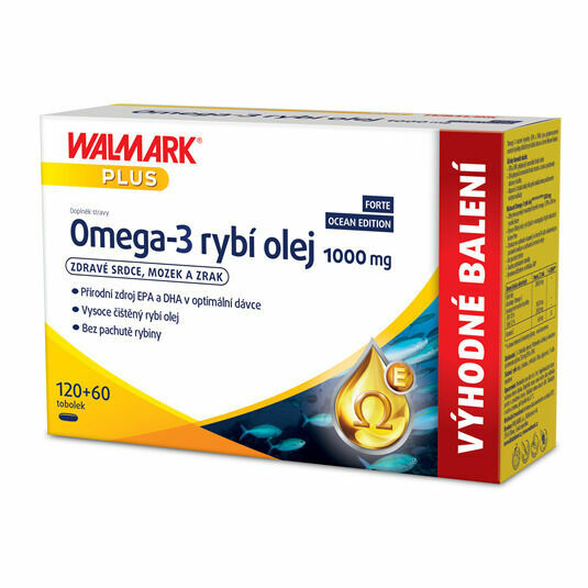 Omega-3 rybí olej 1000 mg OCEAN EDITION 120 + 60 tobolek porovnat ceny