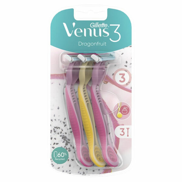 GILLETTE Venus3 Dragonfruit Dámské pohotovostní holící strojky 3 ks porovnat ceny