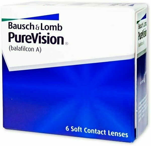 Bausch & Lomb PureVision měsíční kontaktní čočky -0,75 6 čoček porovnání ceny