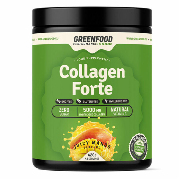 GREENFOOD NUTRITION Performance collagen forte šťavnaté mango 420 g porovnat ceny