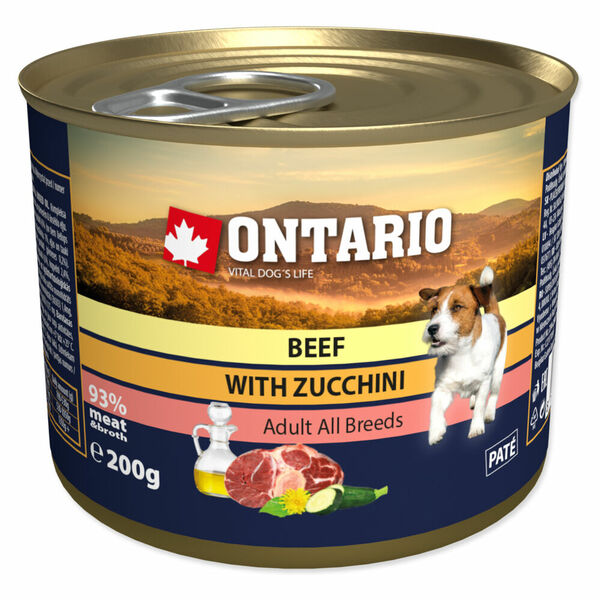 ONTARIO Konzerva hovězí s cuketou 200 g porovnat ceny