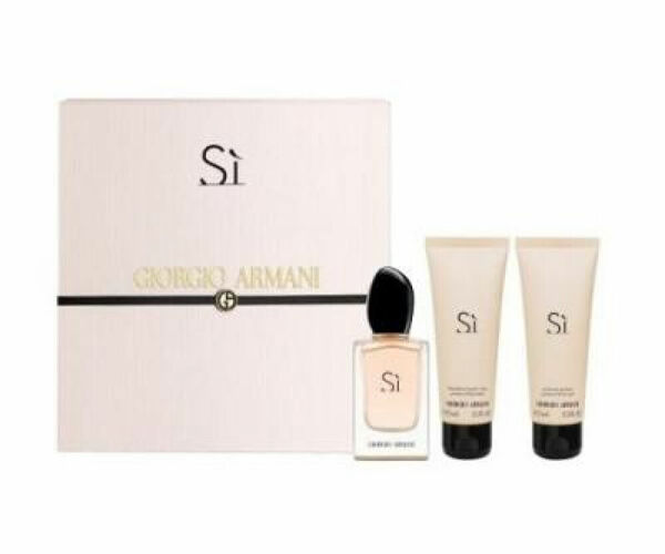 Giorgio Armani Si Parfémovaná voda 50ml Edp 50ml + 75ml tělové mléko + 75ml sprchový gel porovnání ceny