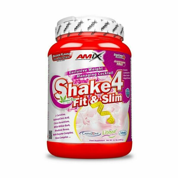 Amix  Shake4 Fit&Slim Vanilla 1000g + dárek porovnat ceny