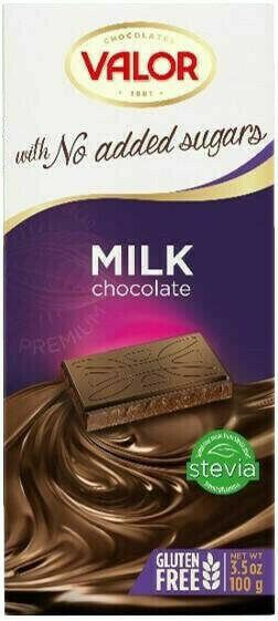 Valor Mléčná čokoláda 36% kakaa, bez cukru a lepku 100g porovnat ceny