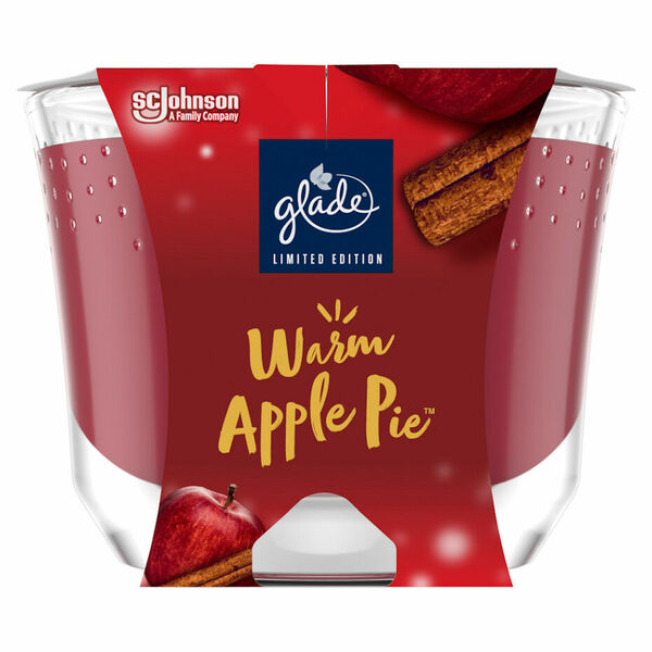 GLADE Maxi Svíčka vonná Warm Apple Pie 224 g porovnat ceny