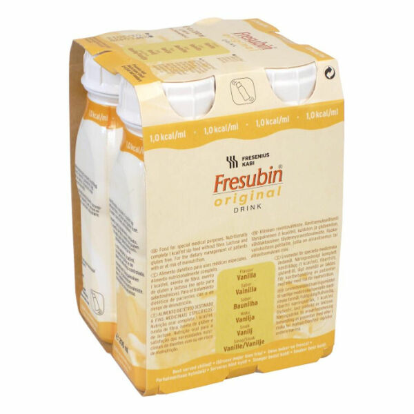 FRESUBIN ORIGINAL S VANILKOVOU PŘÍCHUTÍ  4X200ML Roztok porovnat ceny