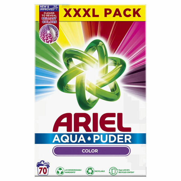 ARIEL Color Prací prášek Box 70 praní 4,55 kg porovnat ceny