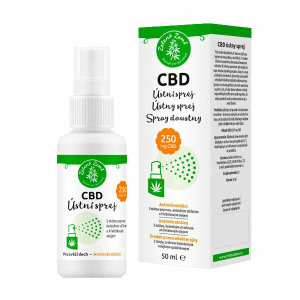 Zelená země CBD ústní sprej 50ml porovnat ceny