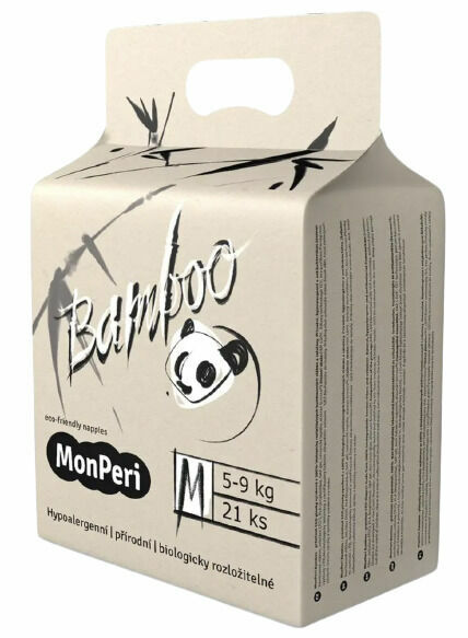 MonPeri Bamboo M 5–9kg Jednorázové bambusové EKO pleny 21ks porovnat ceny