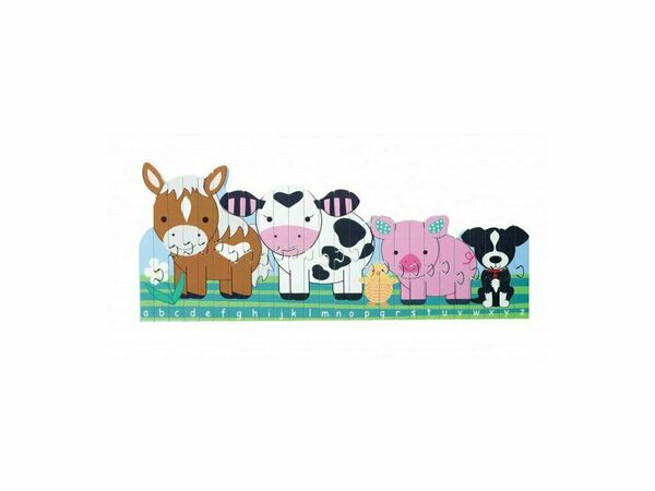 Orange Tree Toys Puzzle abeceda farma porovnat ceny