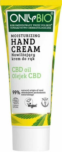 OnlyBio Hydratační krém na ruce s konopím a CBD olejem 75ml porovnat ceny