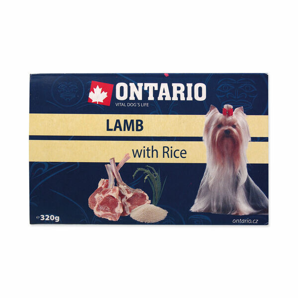 Ontario Jehněčí s rýží vanička 320 g porovnat ceny