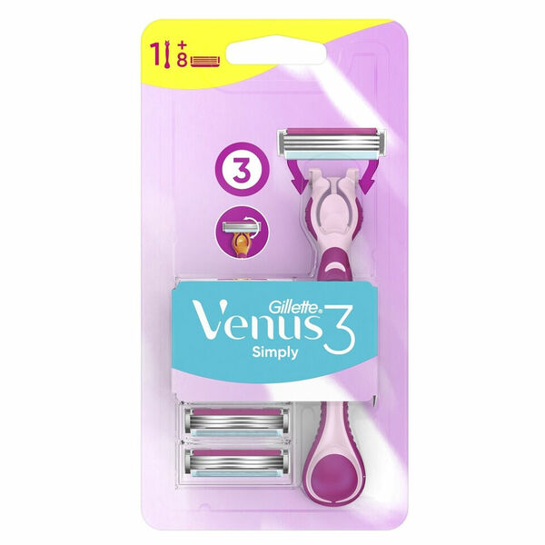 GILLETTE Venus3 Simply Holící strojek + 8 ks náhradních hlavic porovnat ceny