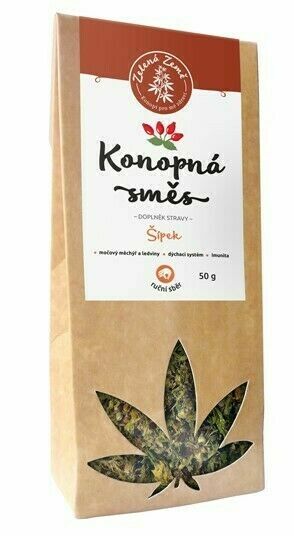 Zelená Země Konopná směs s šípkem 50g porovnat ceny