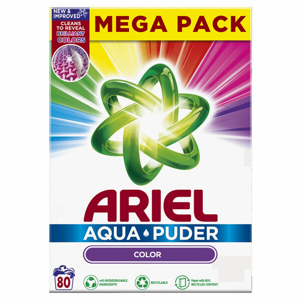 ARIEL Color Prací prášek Box 80 praní 5,2 kg porovnat ceny