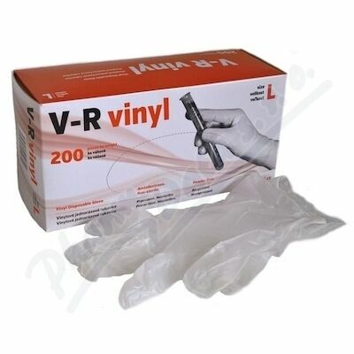 Rukavice vinylové V-R vel.L bezprašné 200ks porovnat ceny