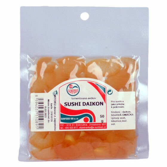 SUNFOOD Daikon pickles sushi 50 g porovnat ceny
