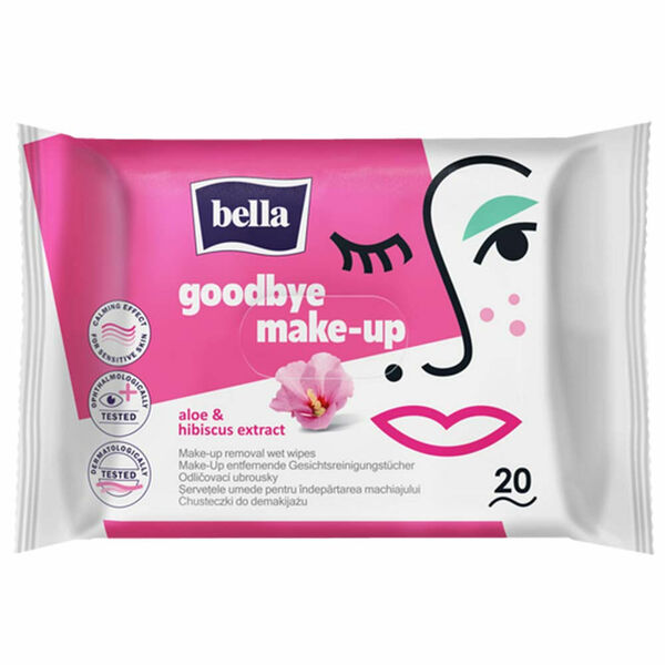 BELLA Odličovací vlhčené ubrousky Aloe&Ibišek 20 ks porovnat ceny