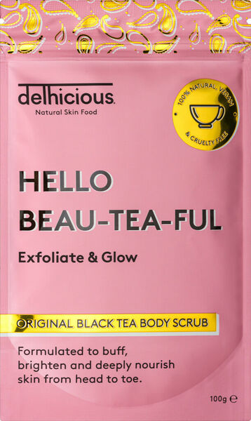 Delhicious Original Black Tea Body Scrub 100 g porovnat ceny