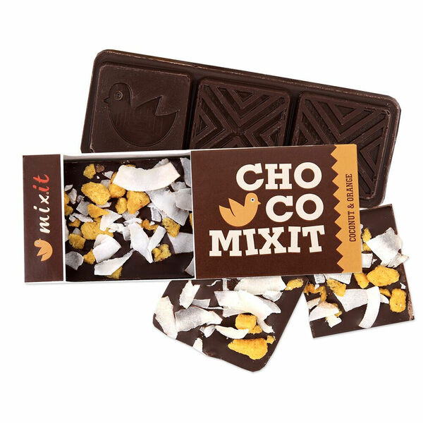 MIXIT Mini čokoláda hořká s kokosem a lyo pomerančem 50 g porovnat ceny