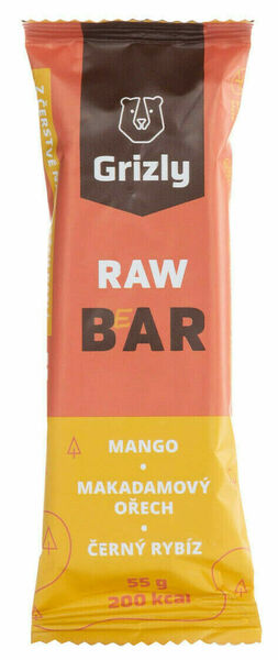 GRIZLY RAW Bar mango-makadam-černý rybíz 55g porovnat ceny