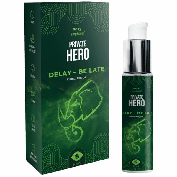 Sexy Elephant Private Hero Delay – Be Late Climax Delay gel (30 ml) porovnat ceny