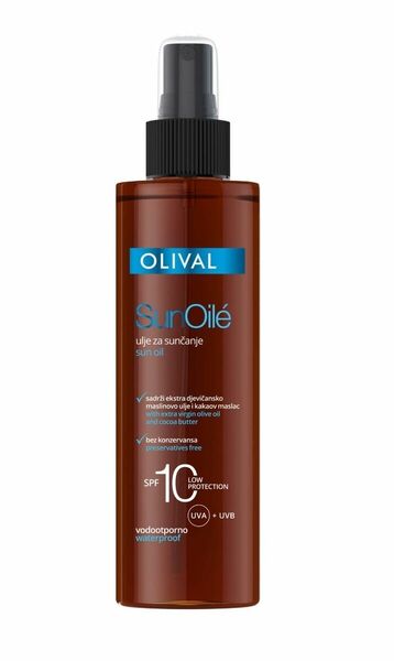 Olival Sun Olej na opalování SPF10 200 ml porovnat ceny