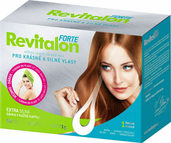 Revitalon Forte 90 kapslí + turban na vlasy porovnat ceny