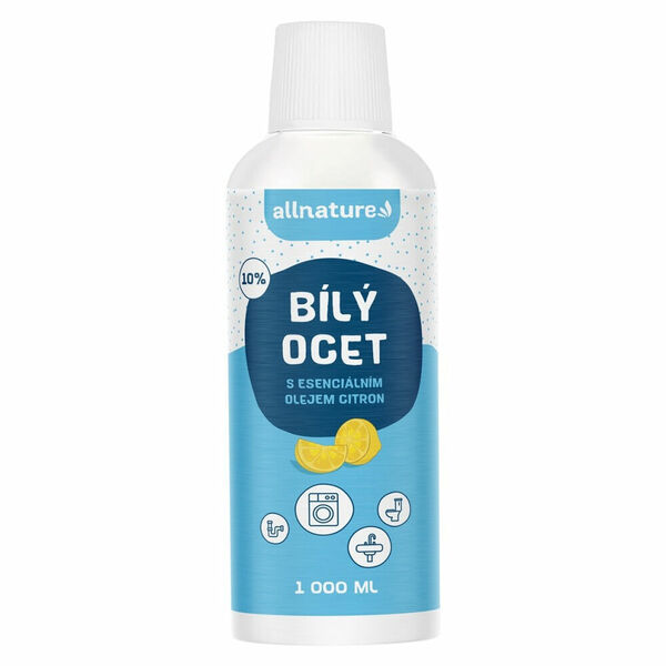 ALLNATURE Bílý ocet 10% s vůní citrónu 1000 ml porovnat ceny