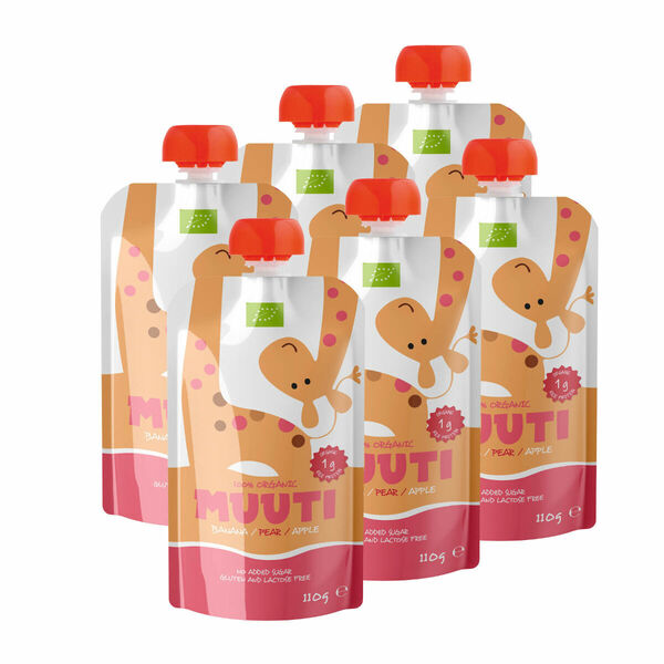 SALVEST Muuti BIO Ovocné pyré s ananasovou šťávou a rýžovým proteinem 6x110 g porovnat ceny