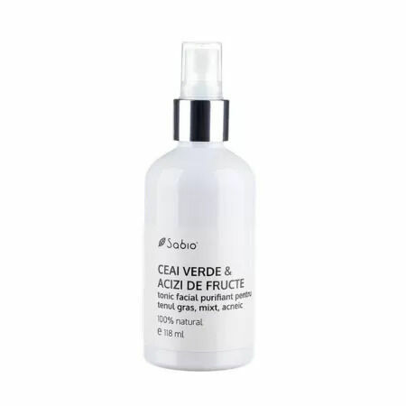 Sabio Cosmetics Čistící pleťové tonikum se zeleným čajem a ovocnými kyselinami 118 ml porovnat ceny