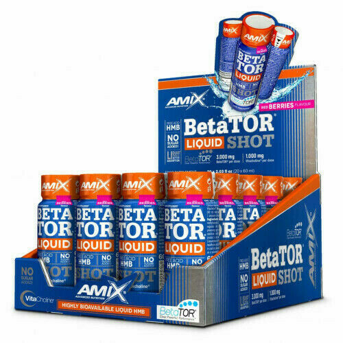 Amix BetaTor Liquid HMB Shot 20 x 60 ml red berries porovnat ceny