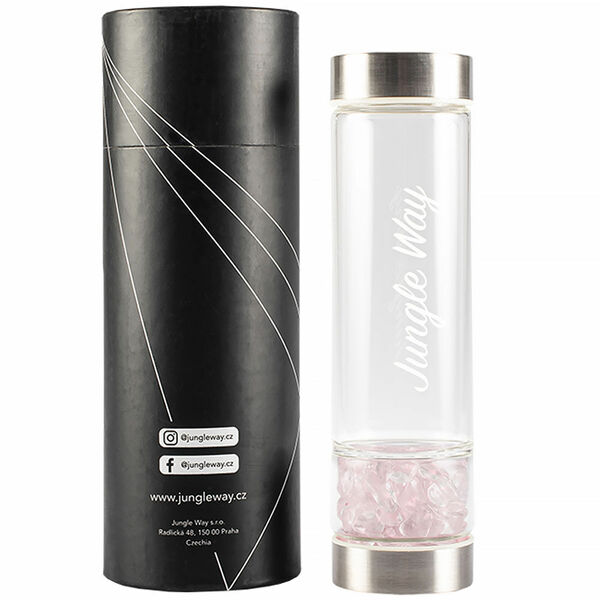 JUNGLE WAY Designová skleněná láhev s růženínem 600 ml porovnat ceny