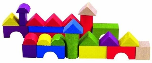 Detoa Kostky stavebnice dřevo 100ks porovnat ceny