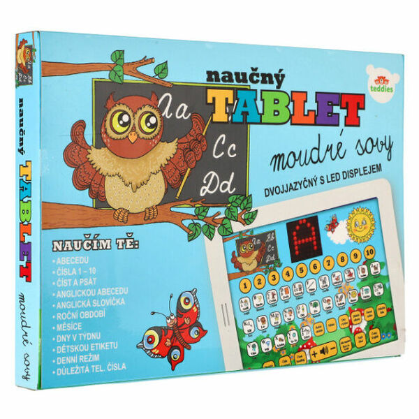 TEDDIES Naučný tablet moudré sovy CZ+AJ 3r+ porovnat ceny