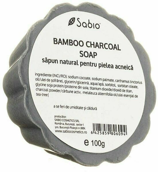 Sabio Cosmetics Bambusové mýdlo s aktivním uhlím 100 g porovnat ceny