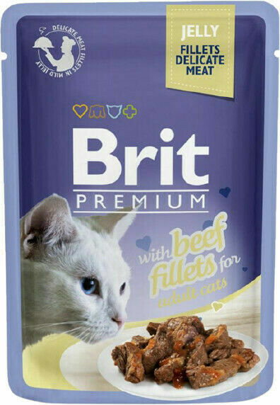 Brit Premium Cat Fillets in Jelly with Beef 85g porovnat ceny
