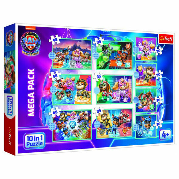 TREFL Puzzle 10v1 Šťastný den psů Paw Patrol The Mighty Movie 2023 porovnat ceny