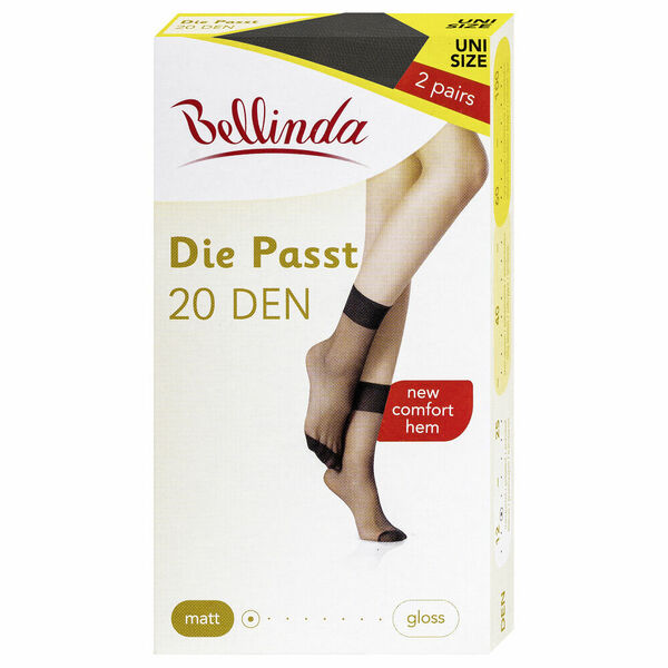 BELLINDA Dámské punčochové ponožky UNI černé 2 kusy porovnat ceny