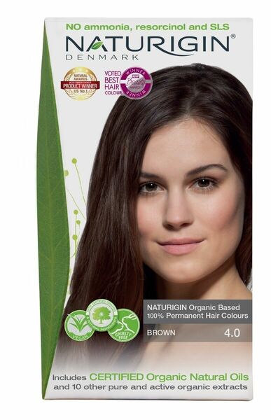 NATURIGIN Organic Based 100% Permanent Hair Colours Brown 4.0 barva na vlasy 115 ml porovnat ceny