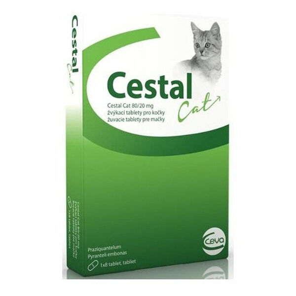Cestal Cat 80/20 mg žvýkací tablety pro kočky 8ks porovnat ceny