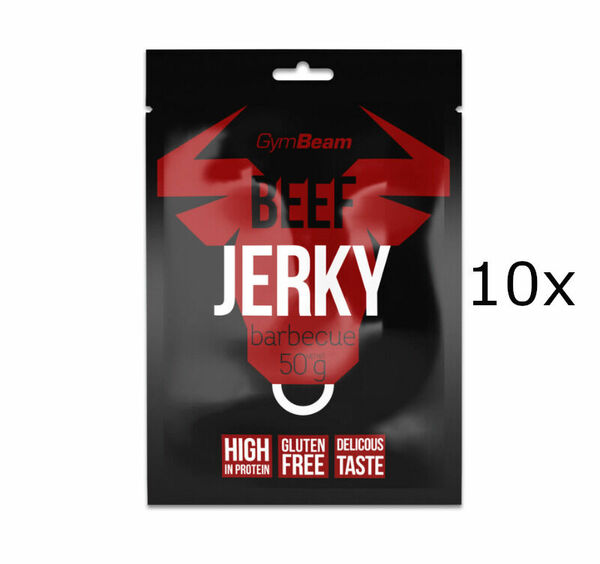 GymBeam Beef Jerky barbecue 10 x 50 g porovnat ceny