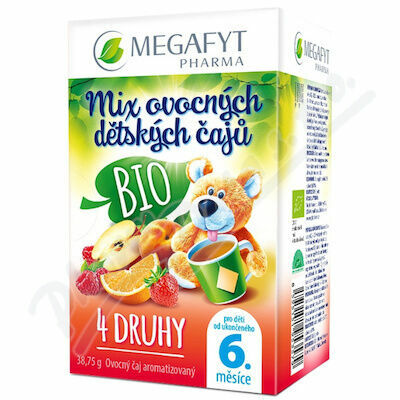 Megafyt Mix ovocných dětských čajů BIO 4x5 sáčků porovnat ceny