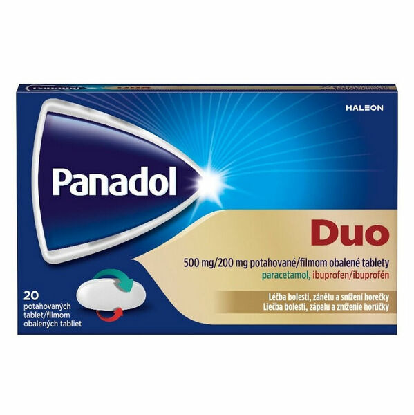 PANADOL DUO 500mg/200mg 20 tablet porovnat ceny