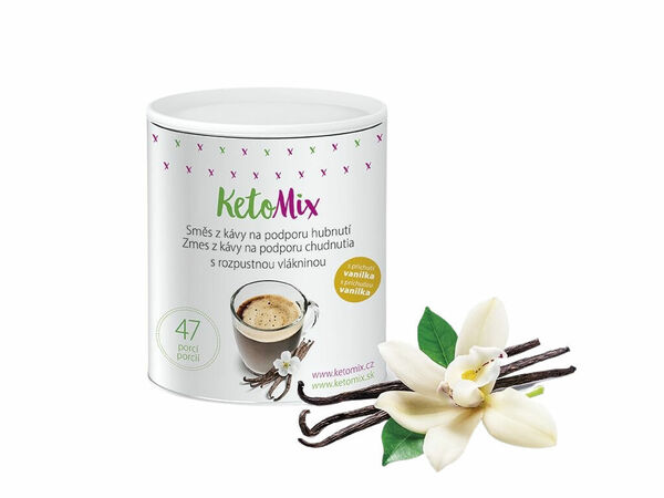 KetoMix Instantní káva na podporu hubnutí s příchutí vanilky porovnat ceny