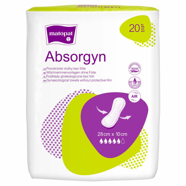 ABSORGYN Porodnické vložky bez fólie 20 kusů porovnat ceny