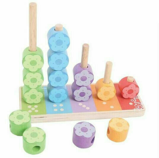 Bigjigs toys  Bigjigs Baby Nasazování barevných květinek porovnat ceny